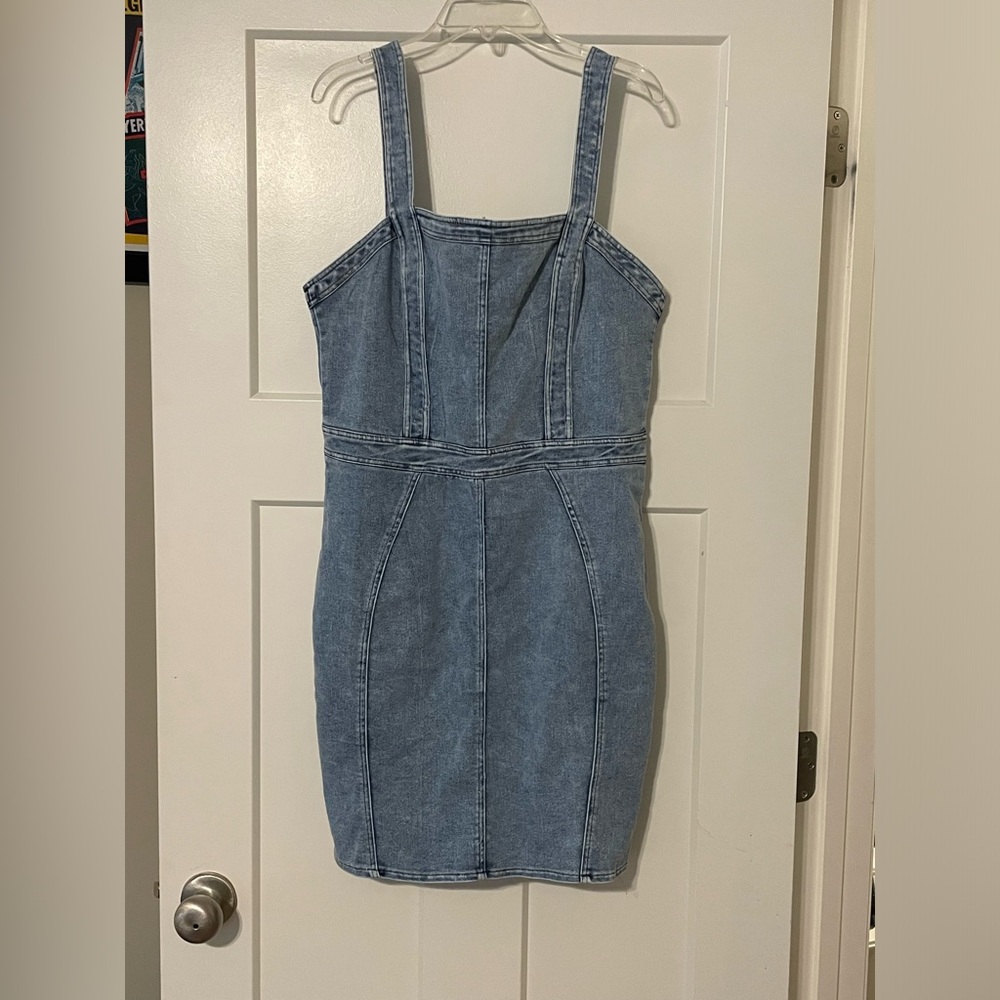 Here Comes The Sun Denim Dress NWOT